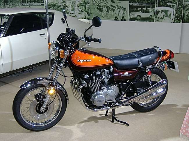 Wikipedia photograph. Kawasaki Z1 in Museum